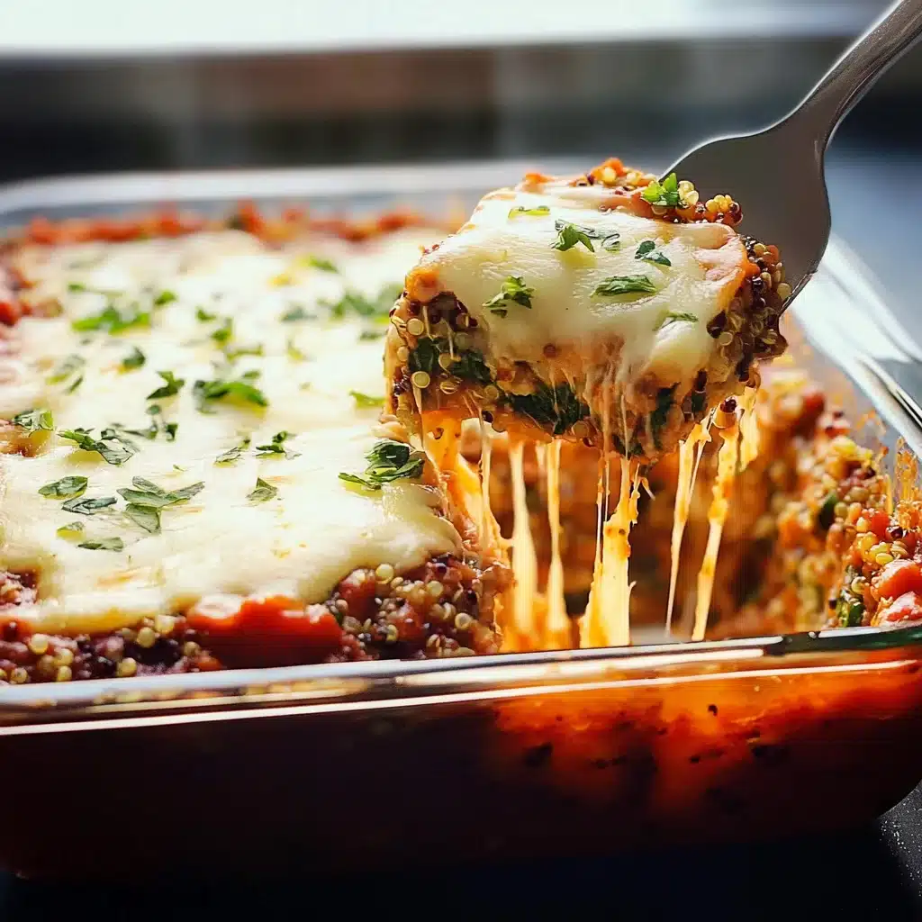 Easy Naked Spinach Quinoa Lasagna Casserole